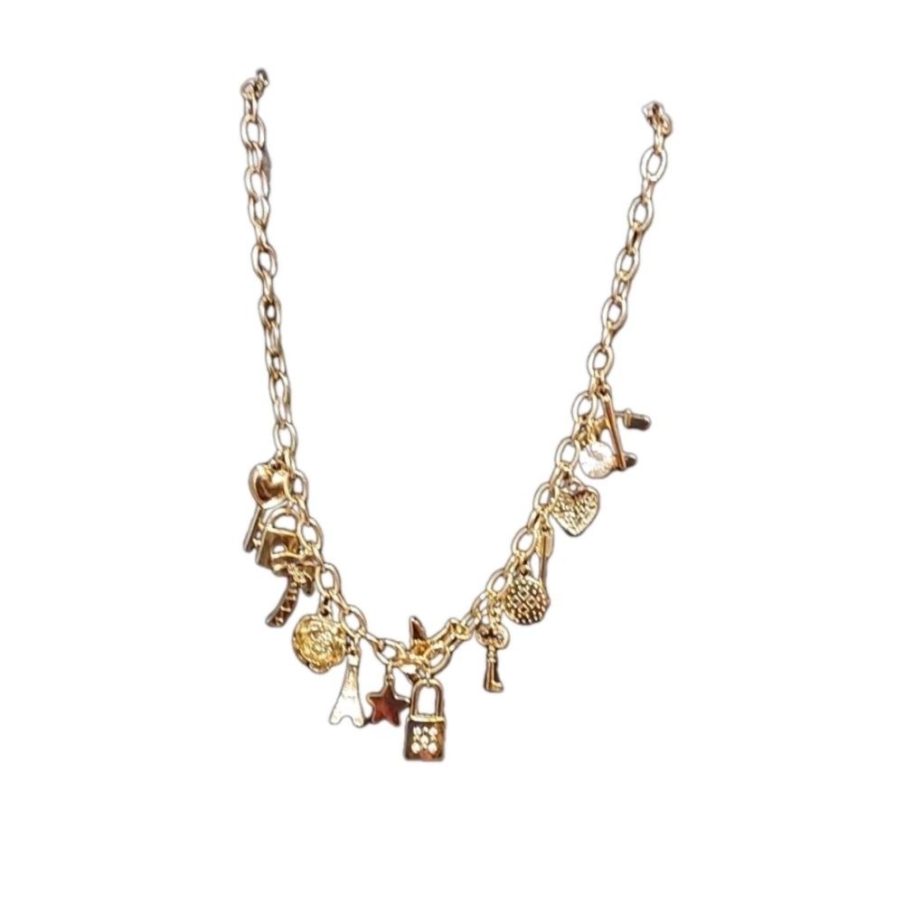 DESTINATION‎ GOLD CHARM  NECKLACE ALL THINGS HAPPINESS - Picture 2 of 4